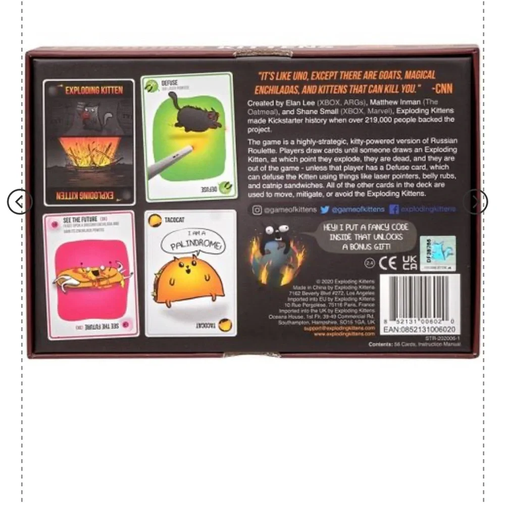 Exploding Kittens Original Edition Game - Picture 4 of 7